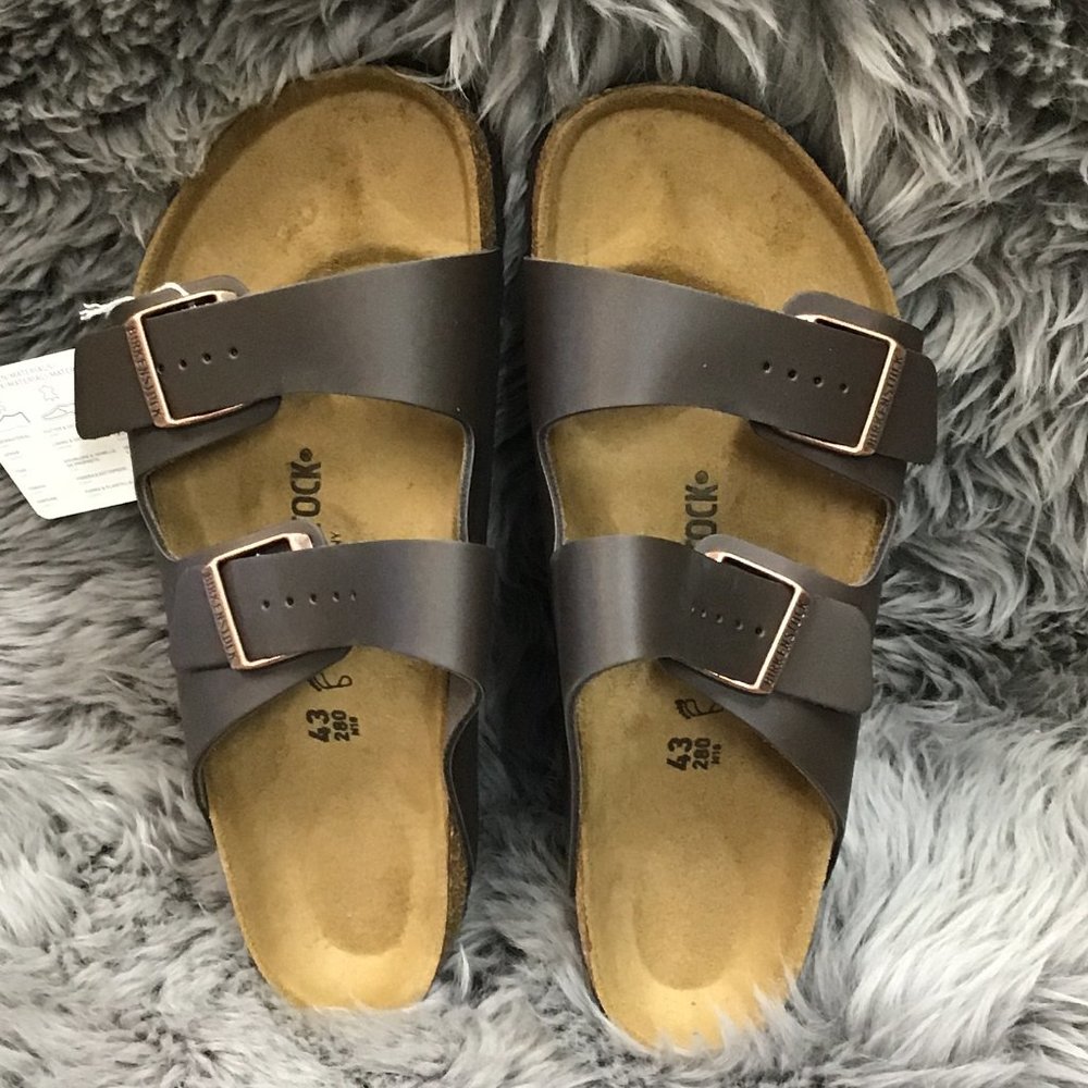 Birkenstock | Arizona BS Men's Sandals | Dark Brown | Narrow Fit | Size 10 - Picture 5 of 6